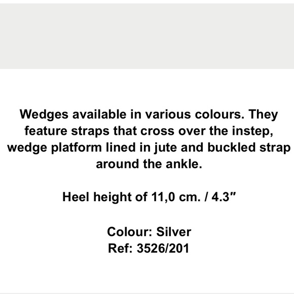 Zara silver wedges - Picture 6 of 9